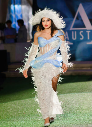 Romantic Tulle Wedding Dress with Slit – AtousaAtelier